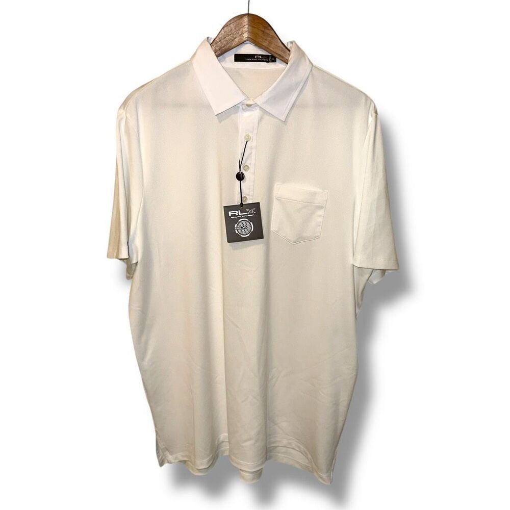 NWT Polo Ralph Lauren RLX White Performance Golf Polo Shirt XL